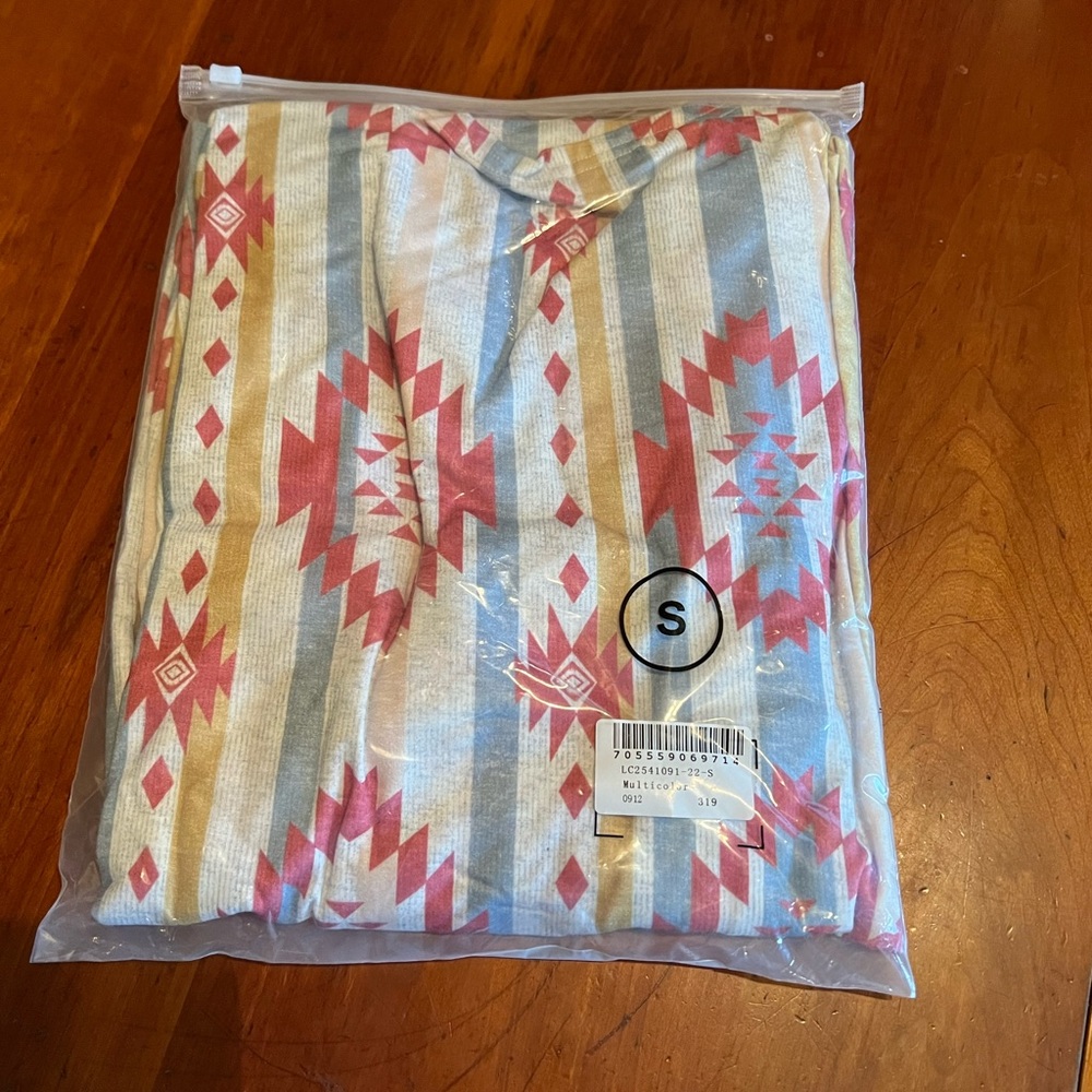 Long Open Front Aztec Cardigan - Picture 7 of 7
